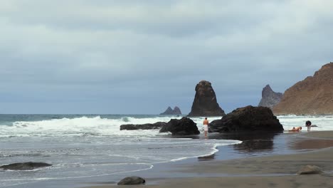 Beach-in-Tenerife,-Canary-Islands