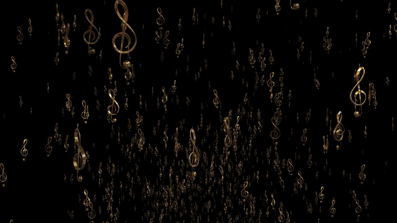 animación realista en 3d, bucle de fondo de música de clave aguda