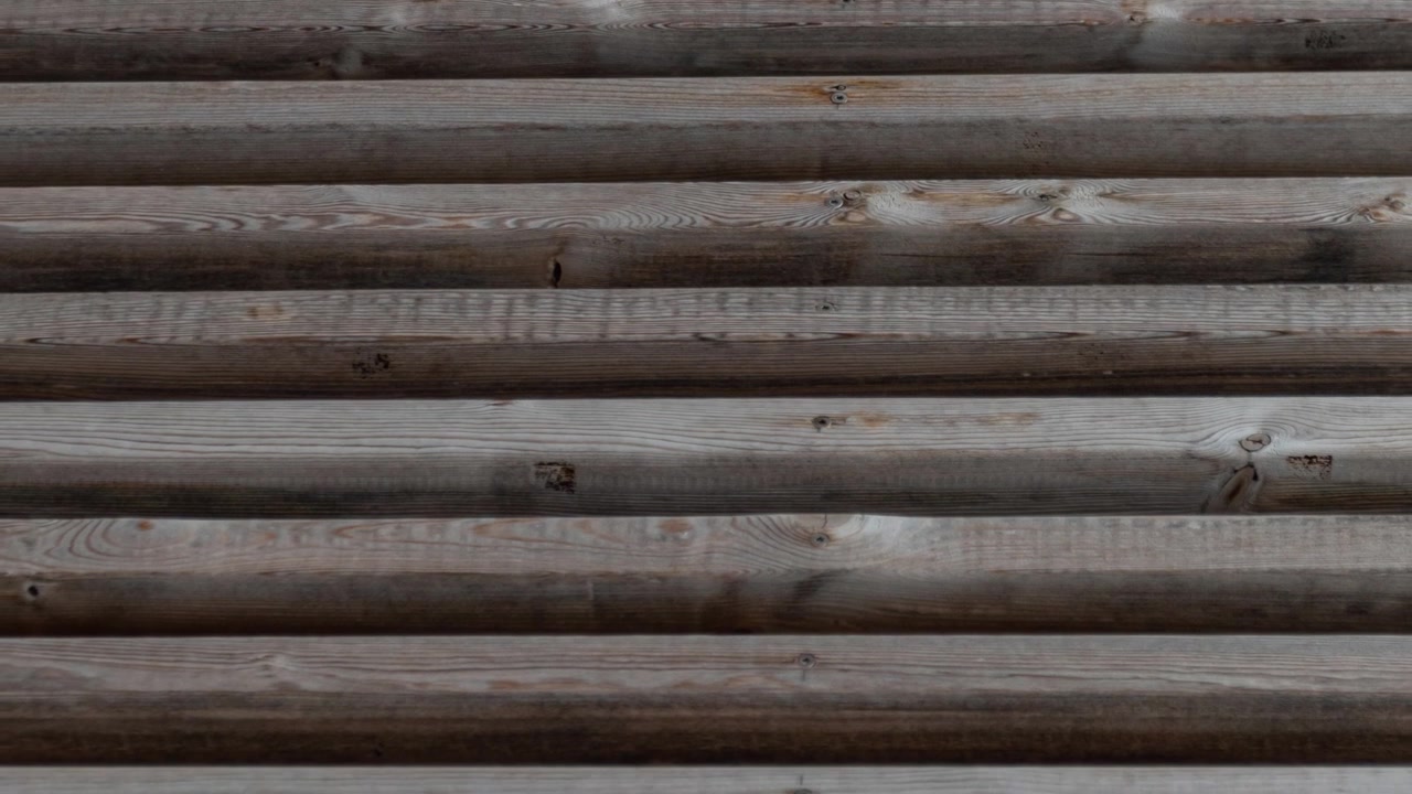 Horizontal log wood texture pattern