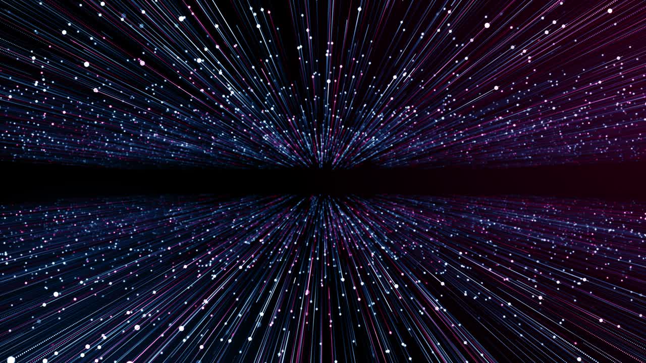 Particles blue pink event game trailer titles cinematic concert stage background loop