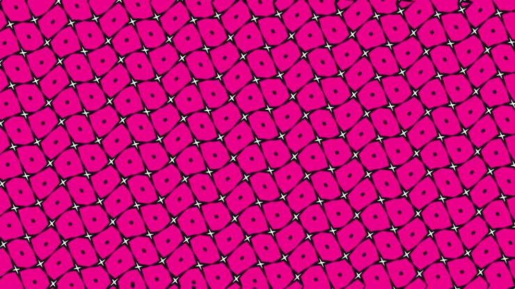 Graphic 2D video pattern with wave effect, which rotates to the left