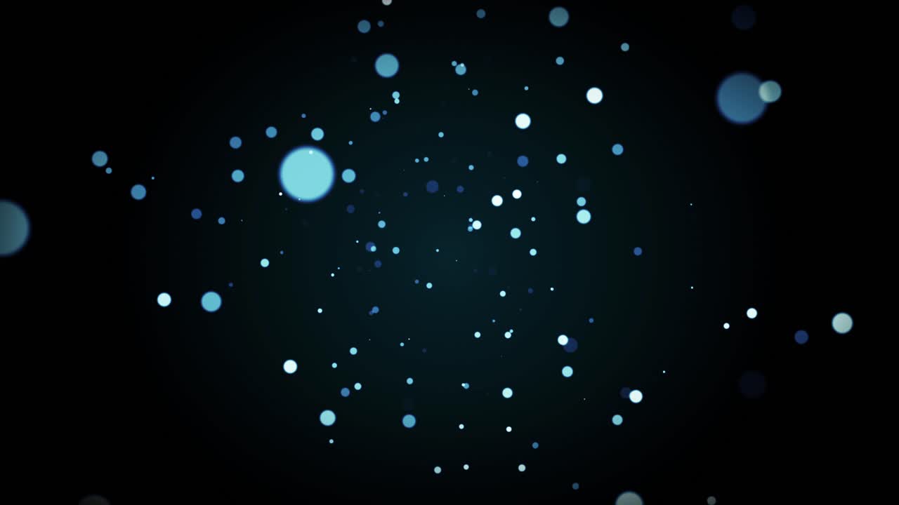 Abstract Glowing Particle Circles