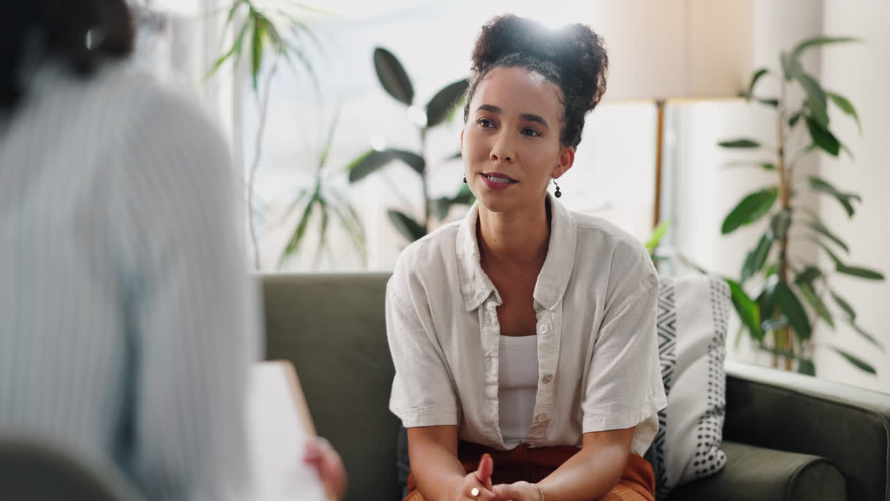 Woman in therapy session