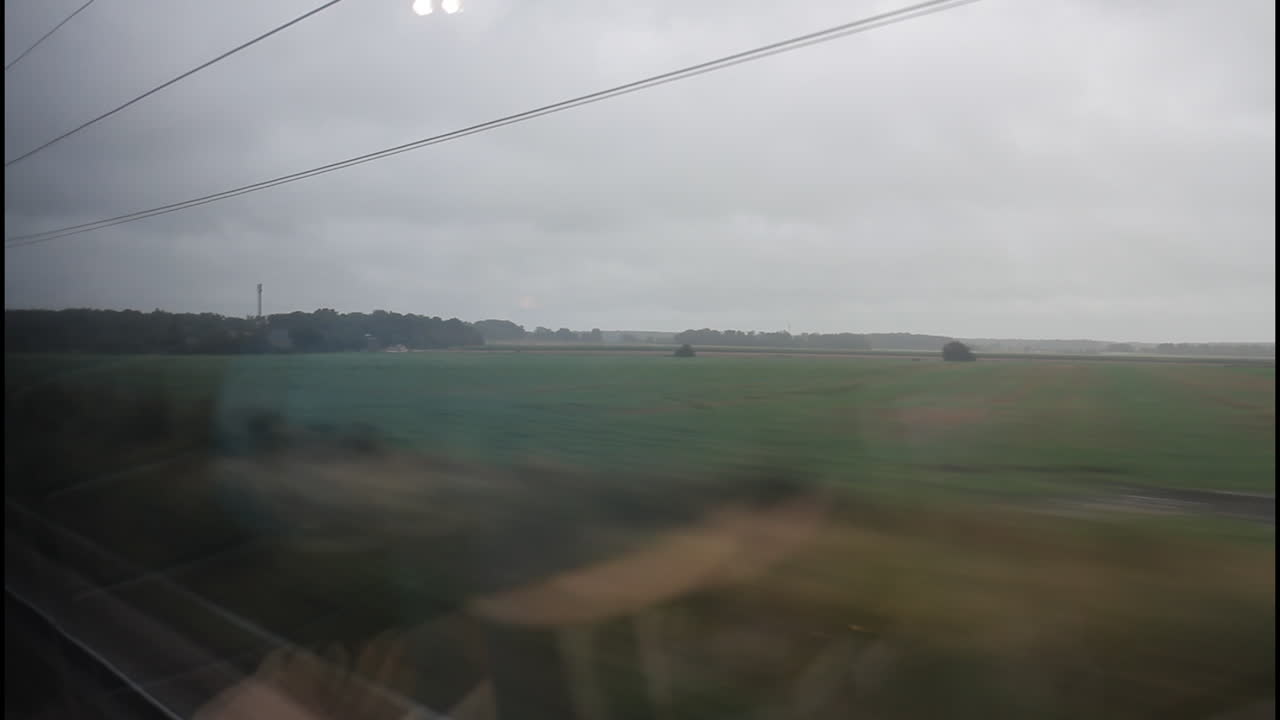Train Journey Through the Countryside