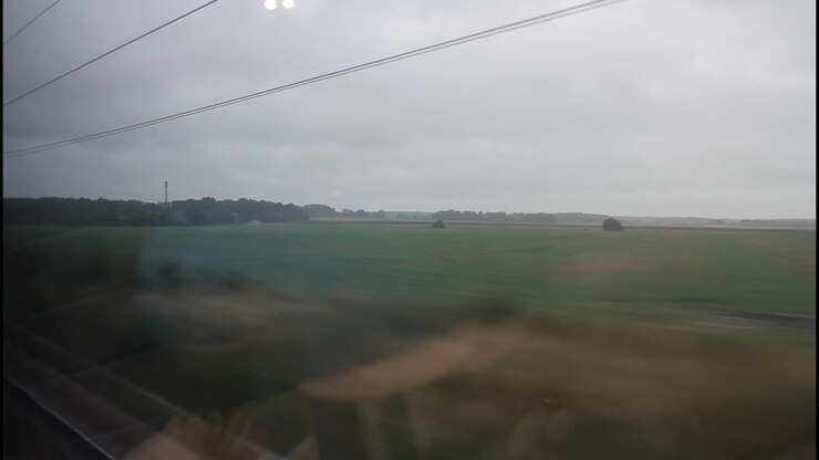 Train Journey Through the Countryside