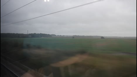 train journey through the countryside