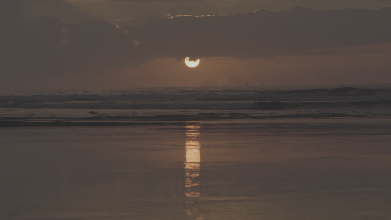 Sunset over the Ocean at the Beach