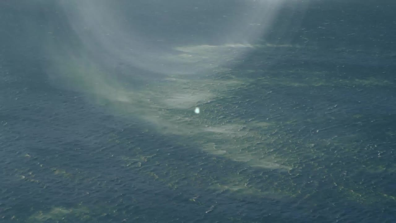 Animation of network of digital icons against aerial view of landscape with mountains