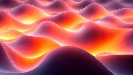 abstract view of vibrant waves resembling molten lava textures