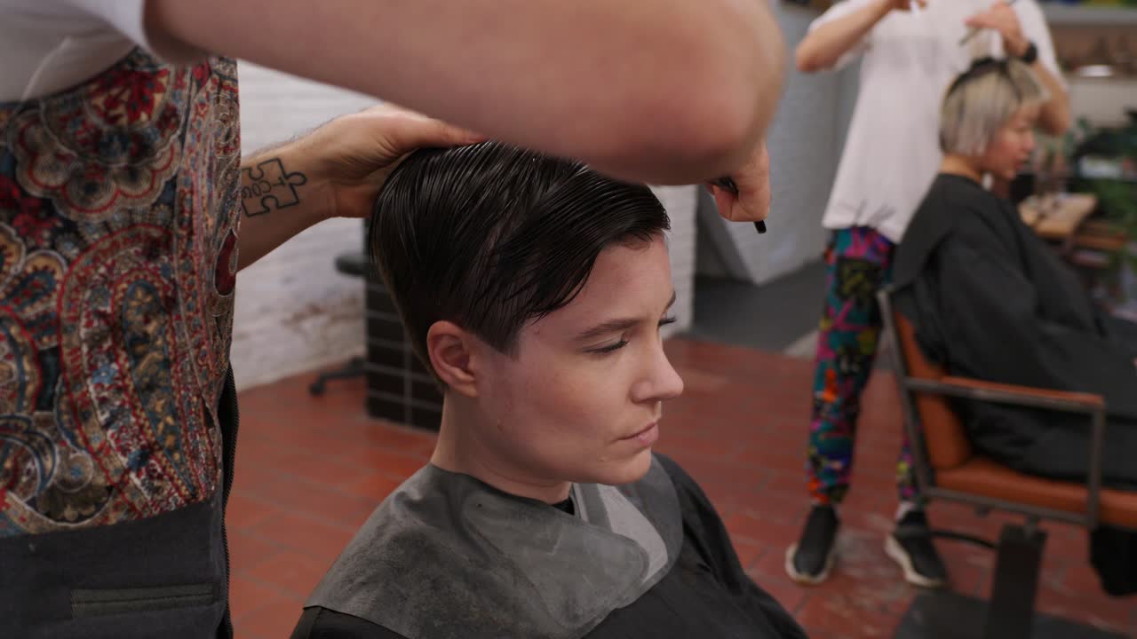 Haircut at a Salon