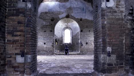 abandoned church interior