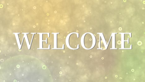 welcome message text animation motion graphics