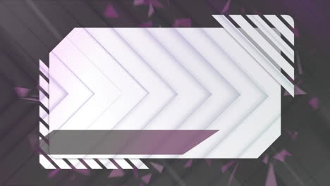 moving white purple and green arrow shapes