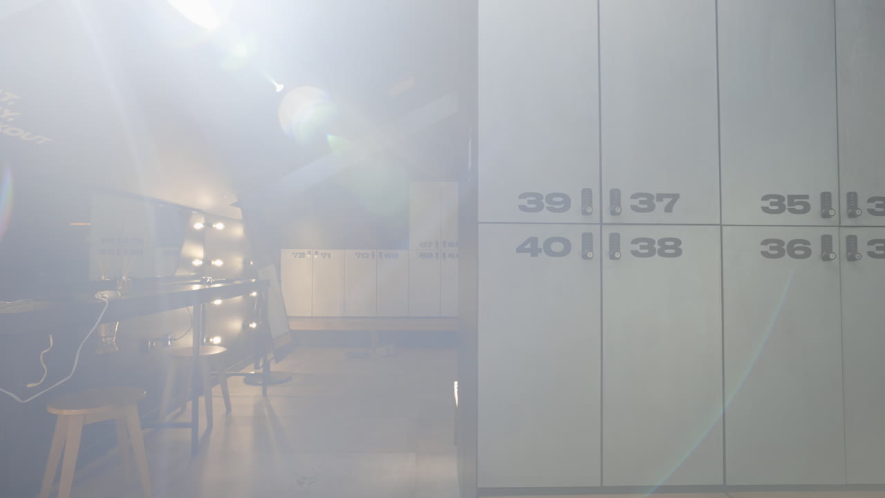 Modern Gym Locker Room