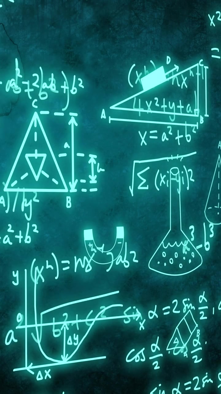 Animazione di elaborazione dati scientifici su sfondo luminoso