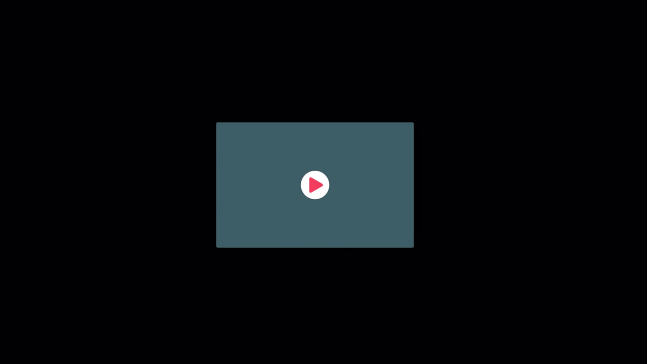 Animated Video Player Icon with Pulsing Play Button