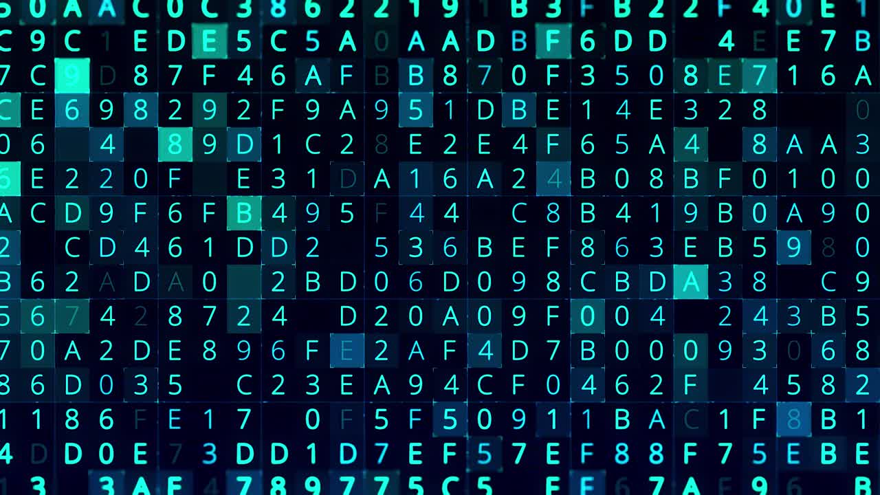 Digital Code Grid Pattern
