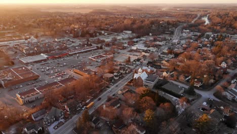 golden sunshine in late fall early winter of manotick near ottawa