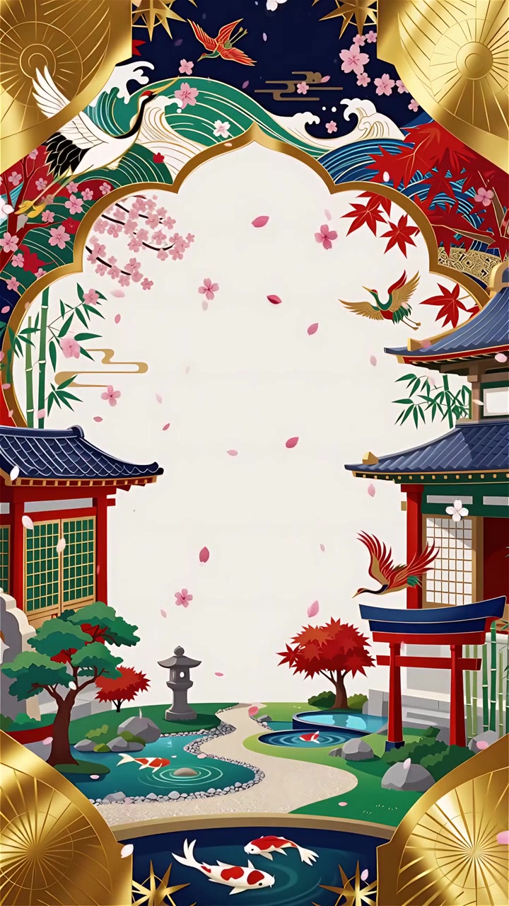 Sfondo Animato Cultura Giapponese 4K