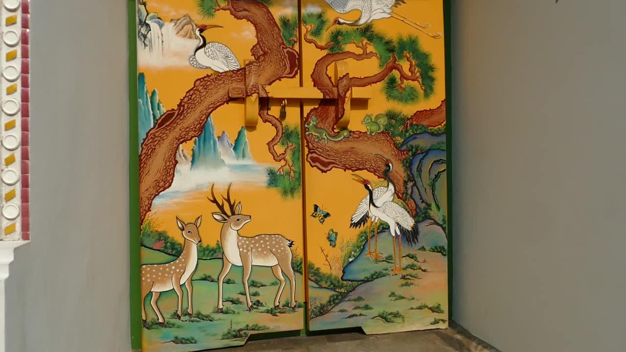 Chinese Style Mural at Wat Arun