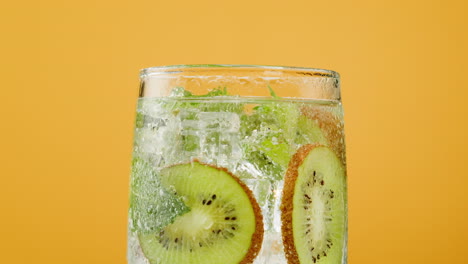 refreshing kiwi mint soda