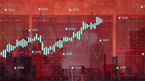 Animation-of-digital-data-processing-over-cityscape