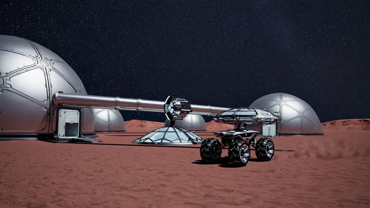 Mars Colony with Rover
