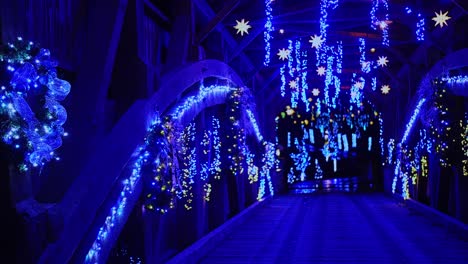 A-View-of-a-Christmas-Display-of-the-Interior-of-a-Covered-Bridge