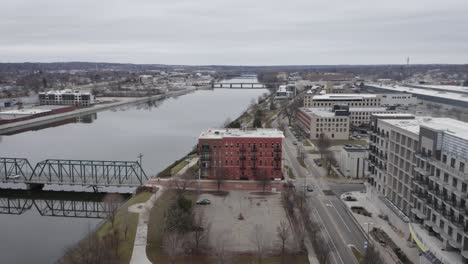 aerial footage of grand rapids