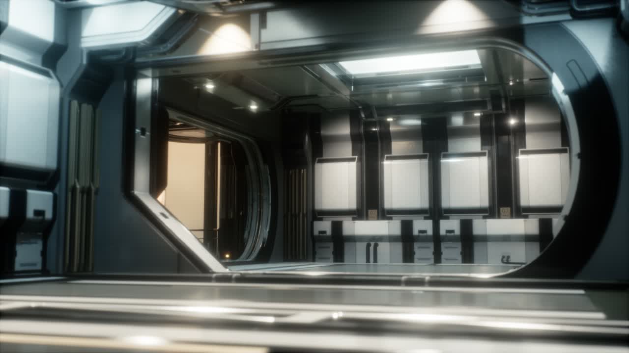 공상과학 터널이나 우주선 복도