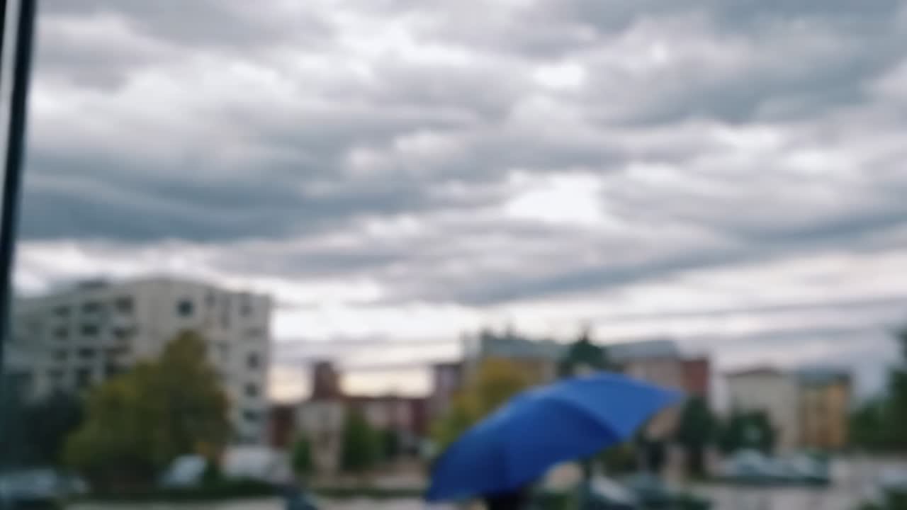 Rainy Day View from a Window