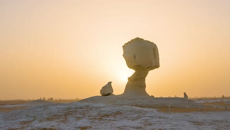 Westliche-Wüste-Ägyptens,-Weiße-Oase,-Natürliche-Landschaft