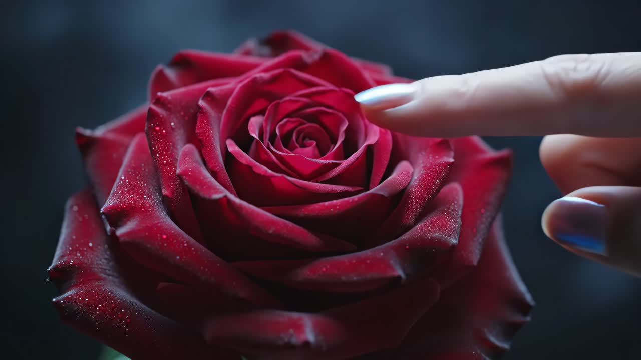 Frozen Red Rose