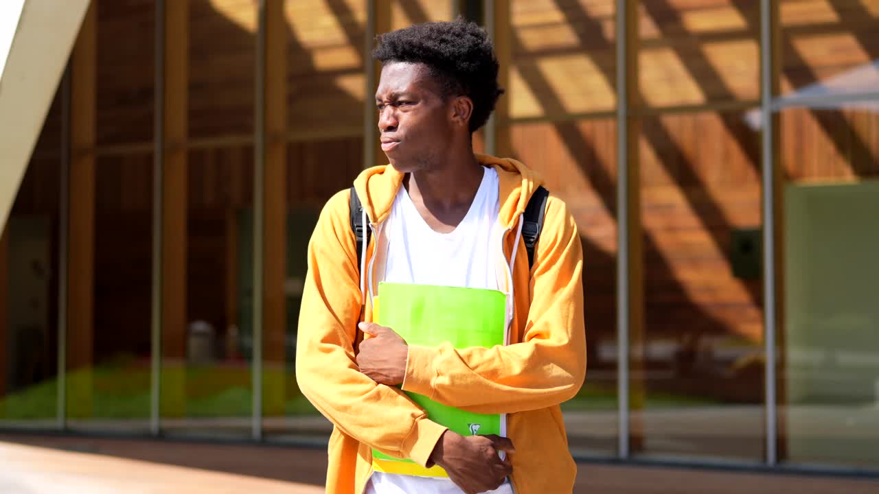 Young College Student on Campus