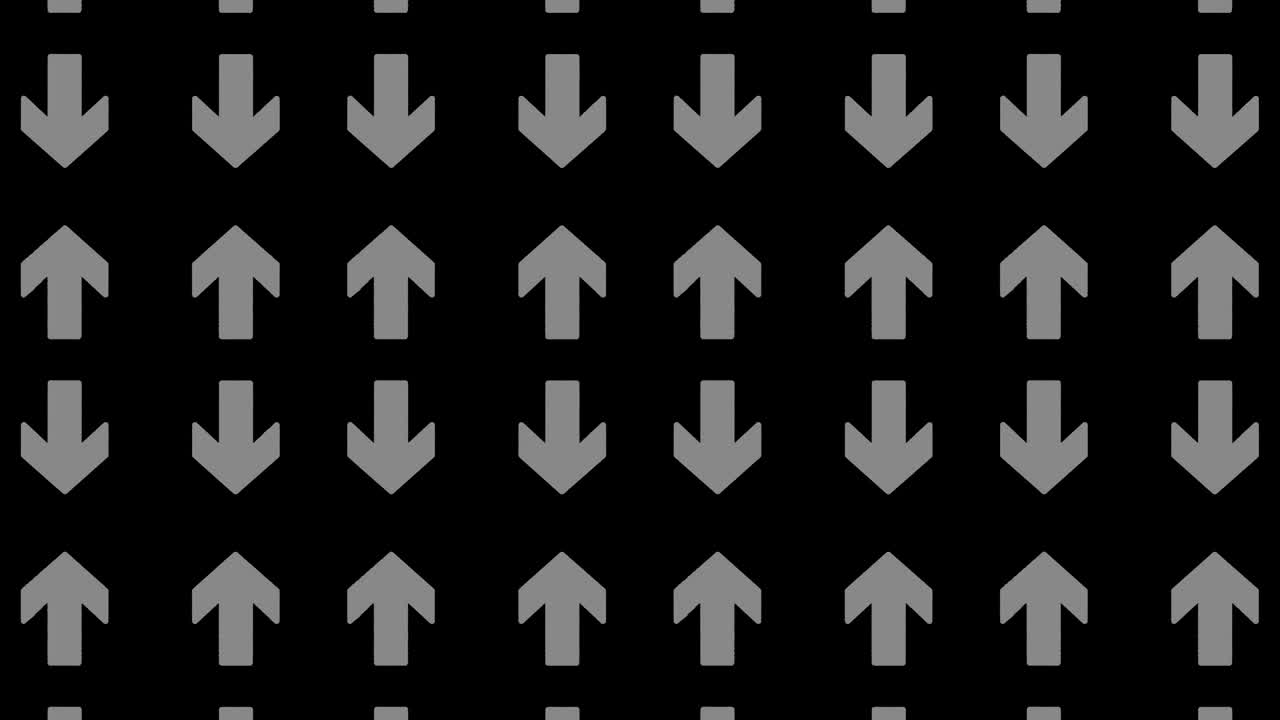 patrón gráfico en blanco y negro con efecto estroboscópico e hipnótico, mientras aumenta en tamaño y luego lo reduce.