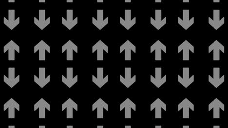 graphic pattern in black and white with stroboscopic and hypnotic effect, while increasing in size and then reducing it.