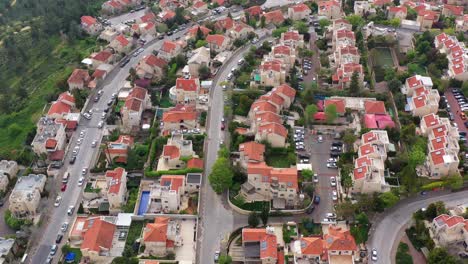 aerial view of a residential neighborhood with many houses and streets