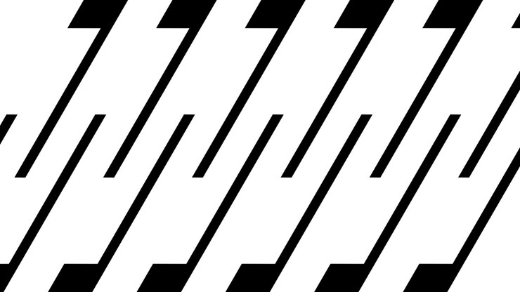 Transizione astratta con motivo geometrico bianco e nero