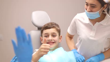young patient at the dentist