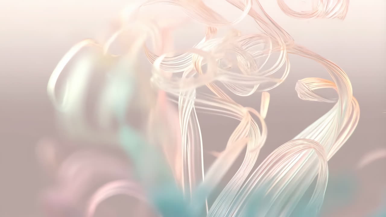 Abstract Pastel Swirls and Flowing Lines
