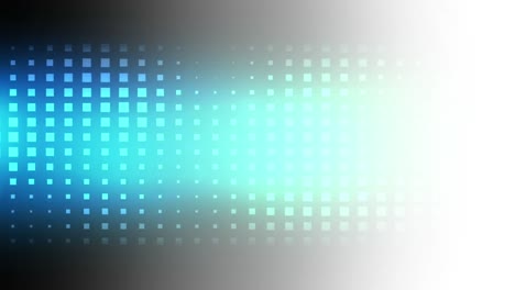 animación de cuadrados 3d con llamaradas de lente azul sobre fondo negro