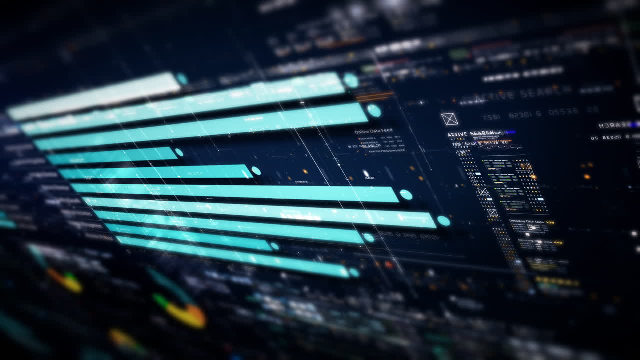 Business stock market, trading, info graphic with animated graphs, charts and data numbers insight analysis to be shown on monitor display screen for business meeting mock up theme