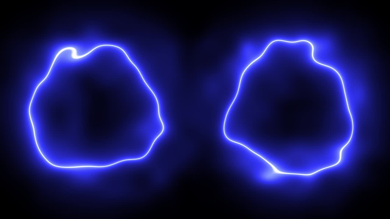 네온 원 왜곡 빛나는 애니메이션 모션 그래픽