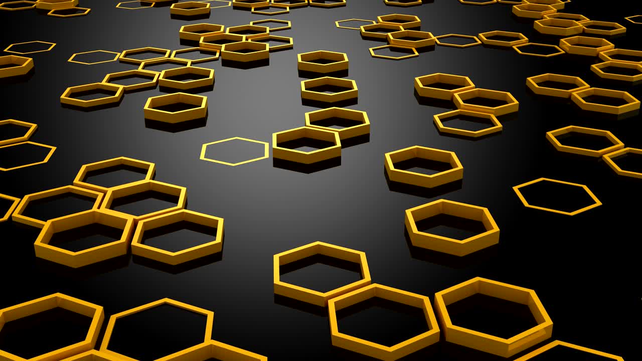 el fondo de los hexágonos