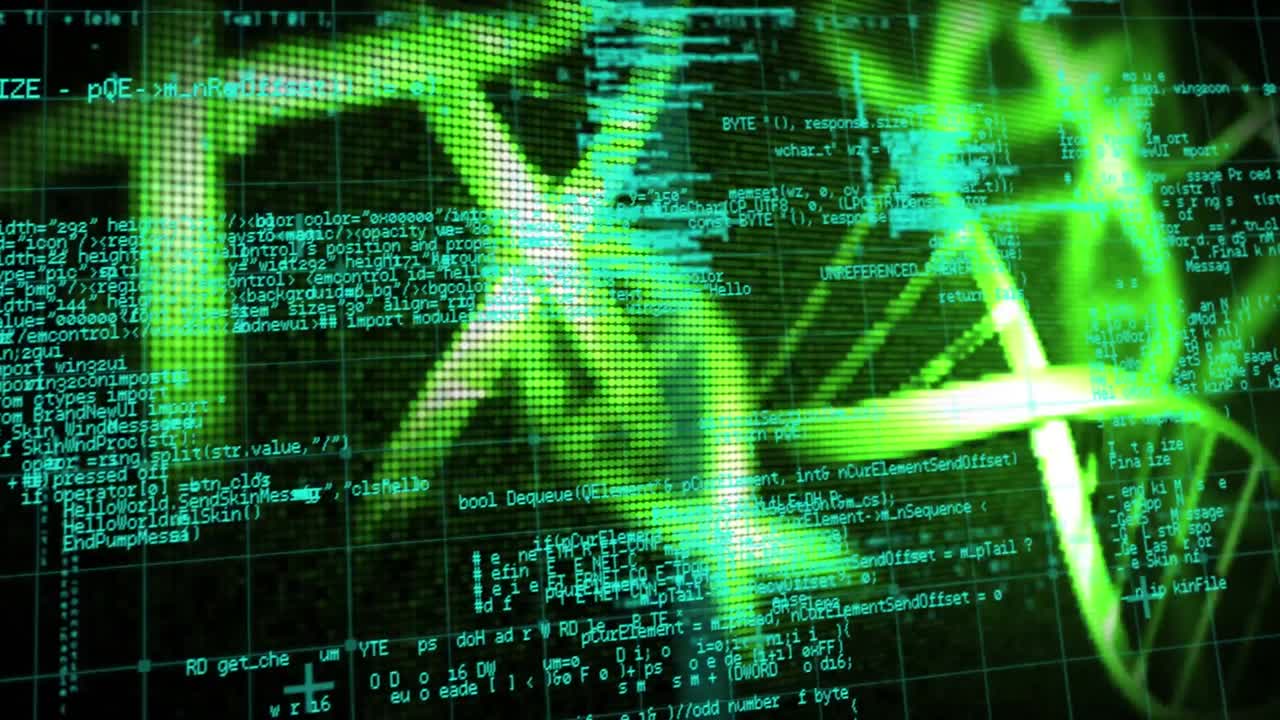 dna  ⁇ 의 애니메이션, 컴퓨터 회로판 및 과학 데이터 처리