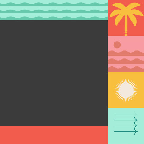 diseño gráfico de vibraciones de verano