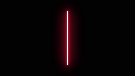 4k animated red lightsaber on black background