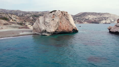 aphrodite's rock in paphos, cyprus