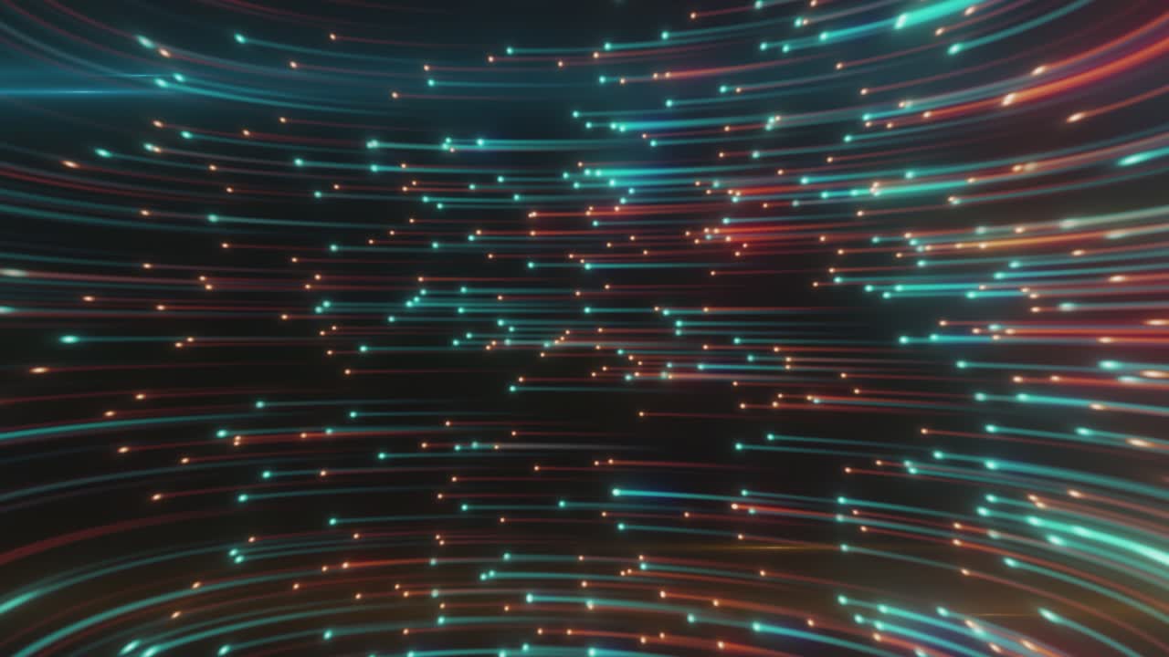 líneas brillantes abstractas túnel