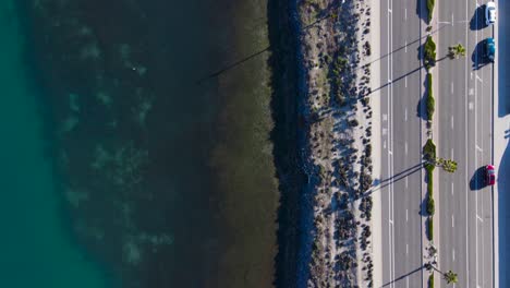 Vista-De-Drones-De-La-Laguna-De-Carlsbad-Durante-La-Marea-Baja